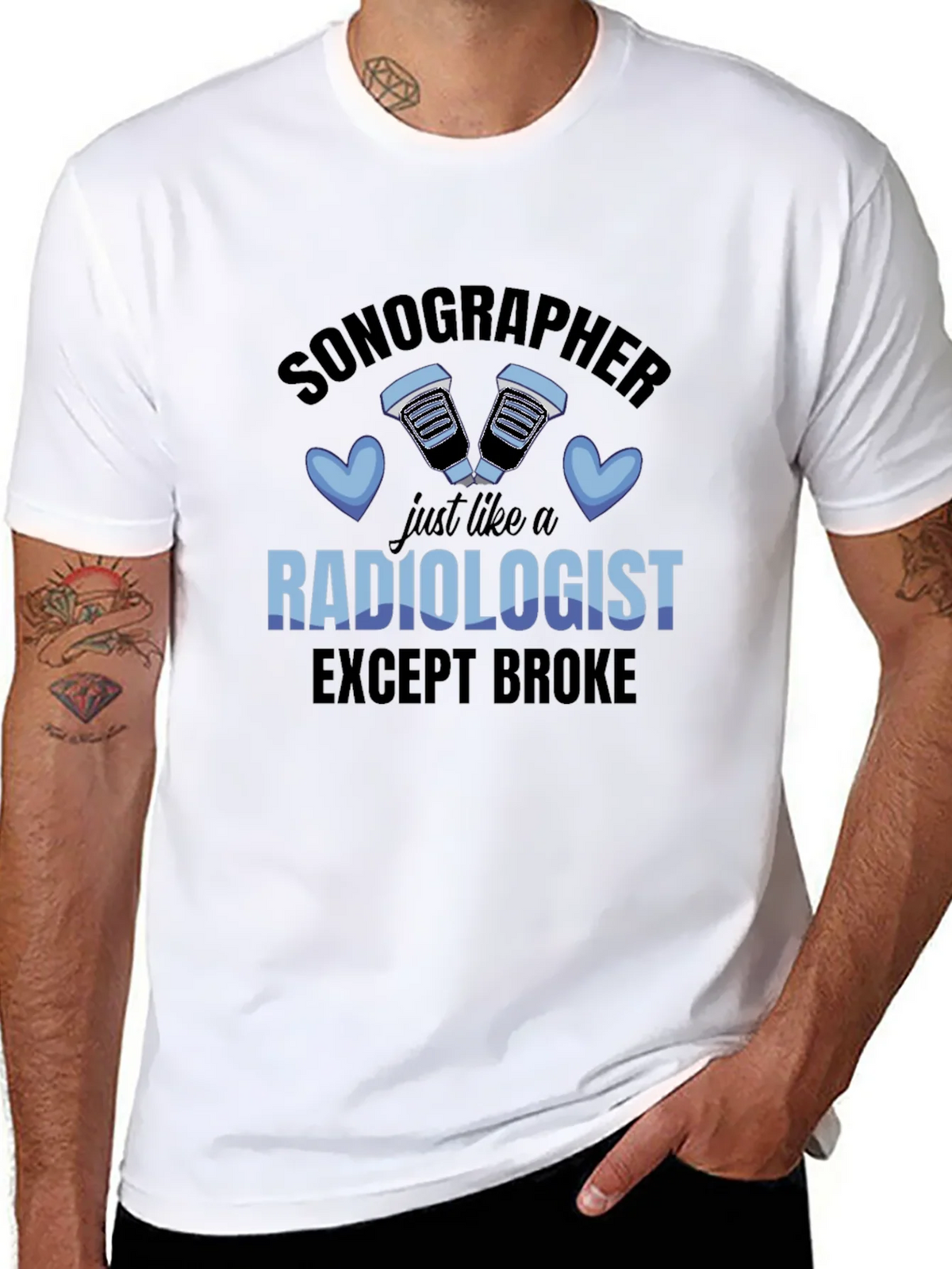Sonographer Radiologist Except Broke T-Shirt product image 7