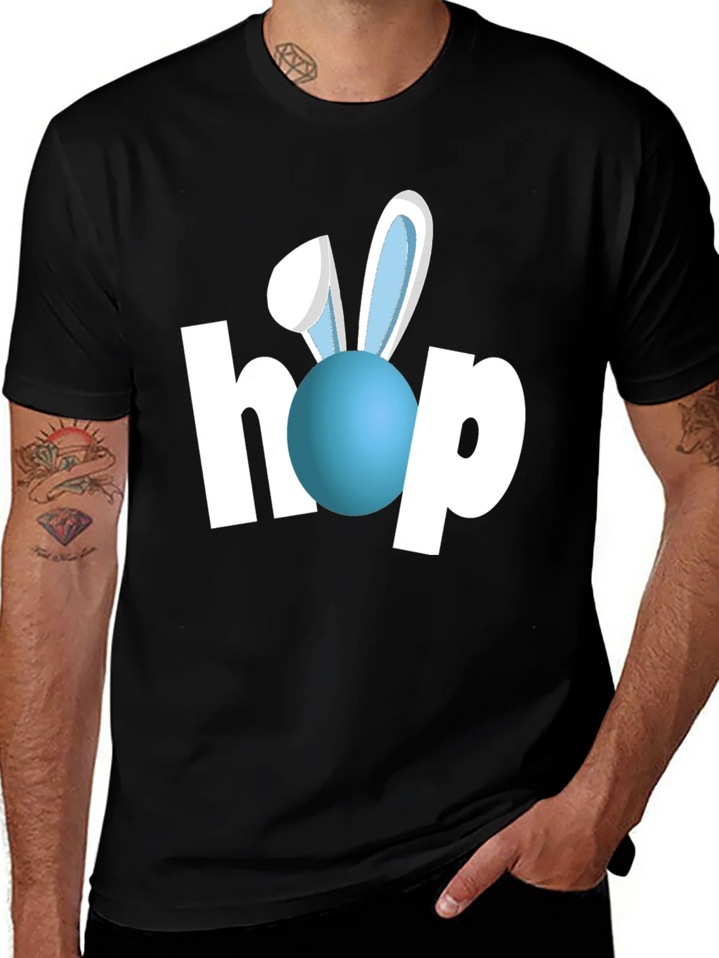 Easter Hop Bunny T-Shirt - Festive Holiday Apparel product image 1