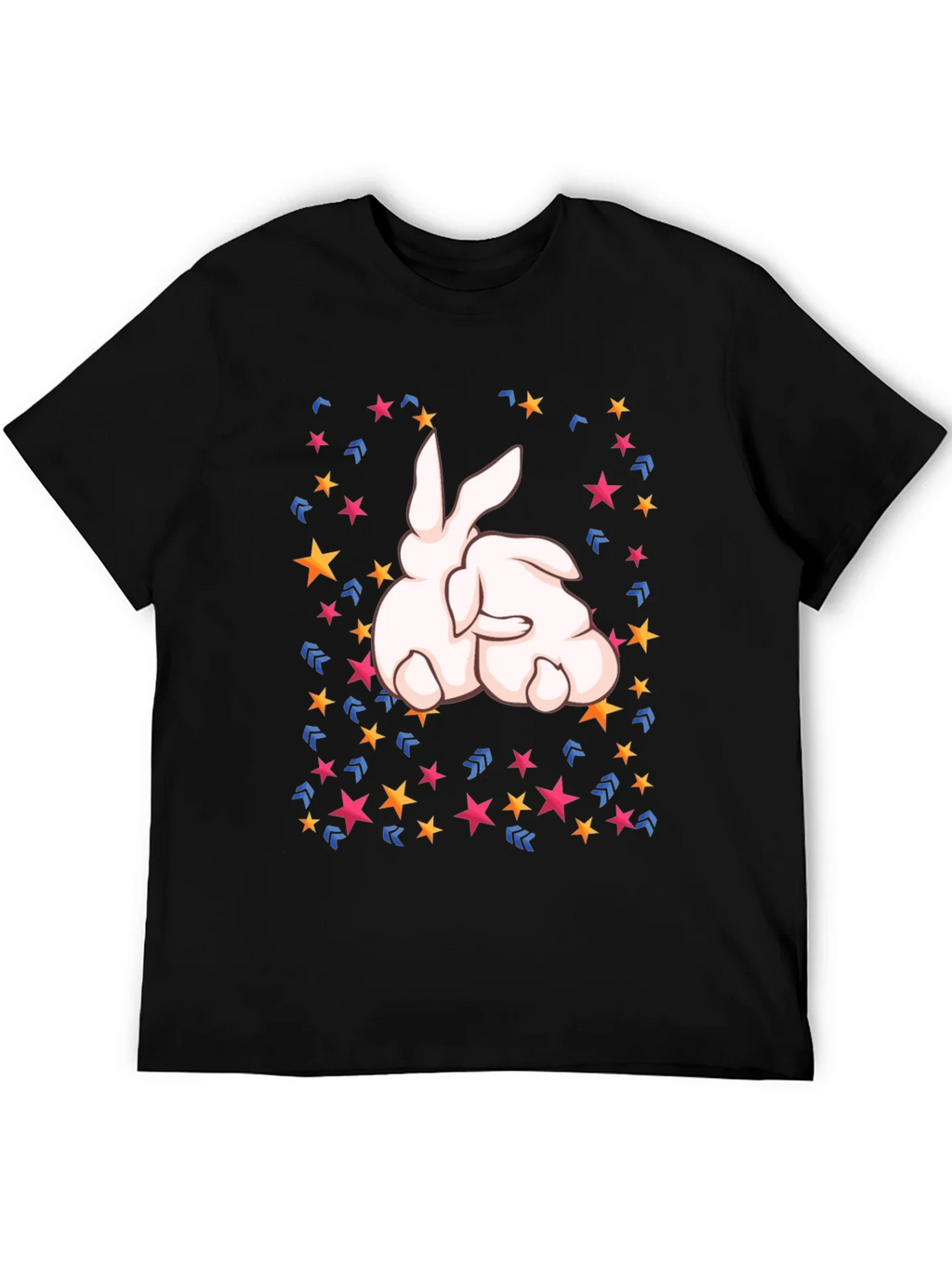 Bunny Star Black T-Shirt product image 5