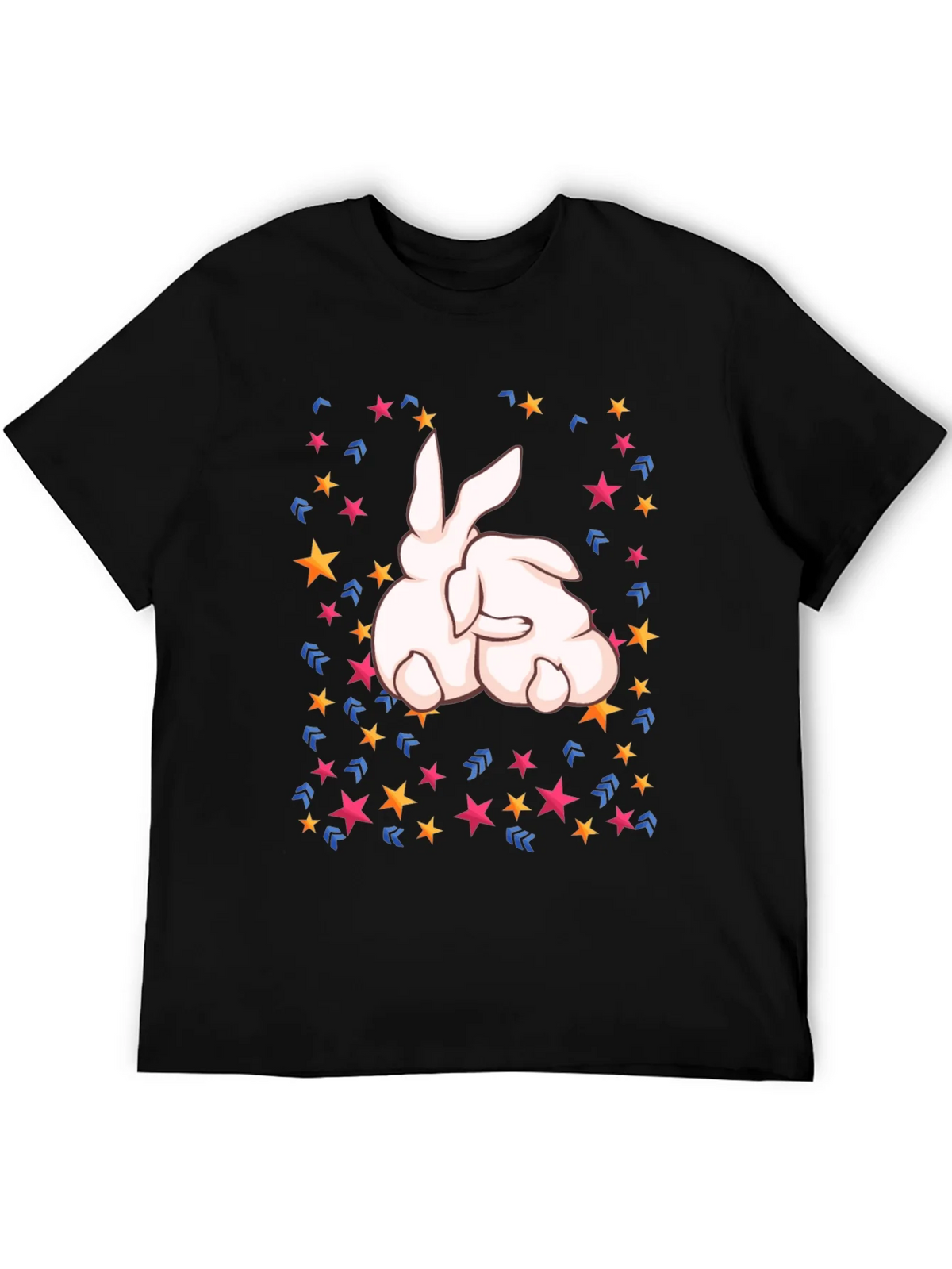 Bunny Star Black T-Shirt product image 5