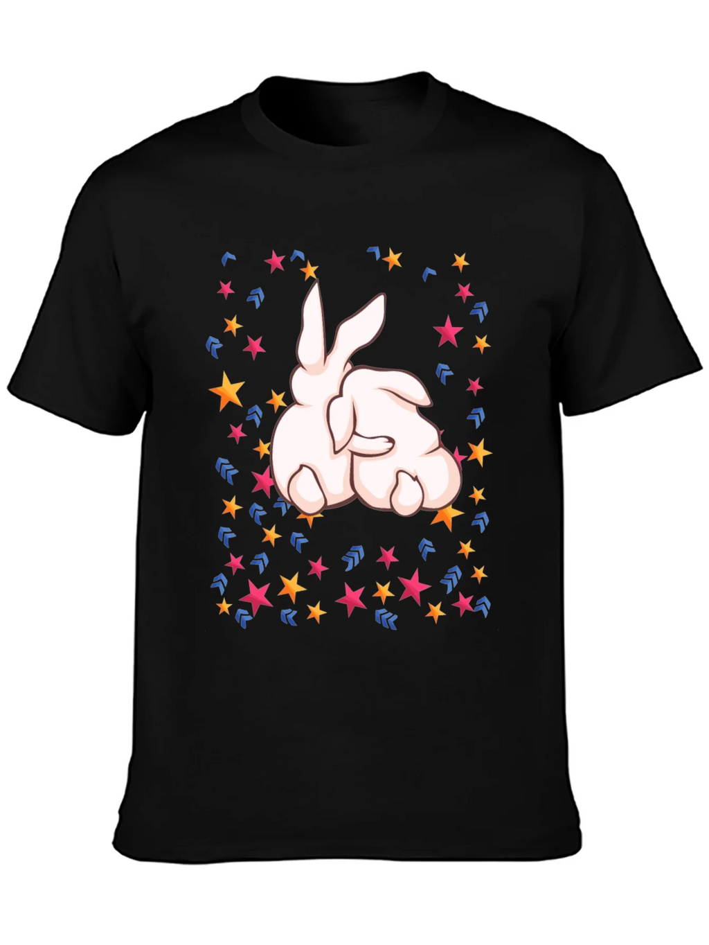 Bunny Star Black T-Shirt product image 3