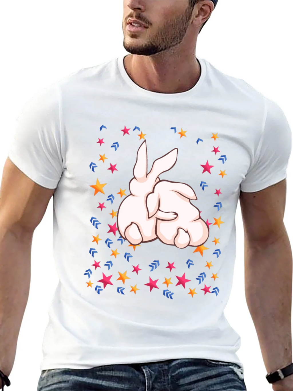 Bunny Star Black T-Shirt product image 12