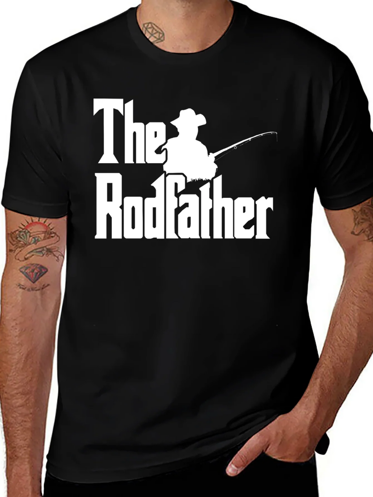 The Rodfather Fishing T-Shirt - Funny Angler Gift product image 1