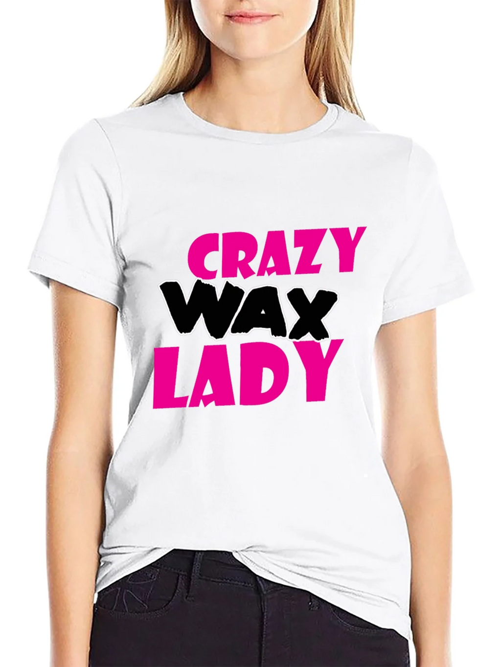 Crazy Wax Lady Graphic Tee - Black T-Shirt product image 8