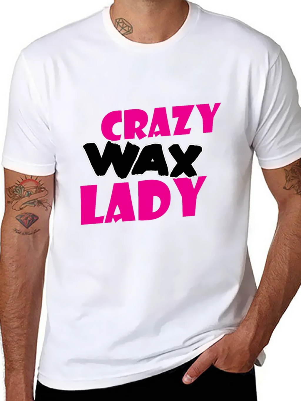Crazy Wax Lady Graphic Tee - Black T-Shirt product image 7