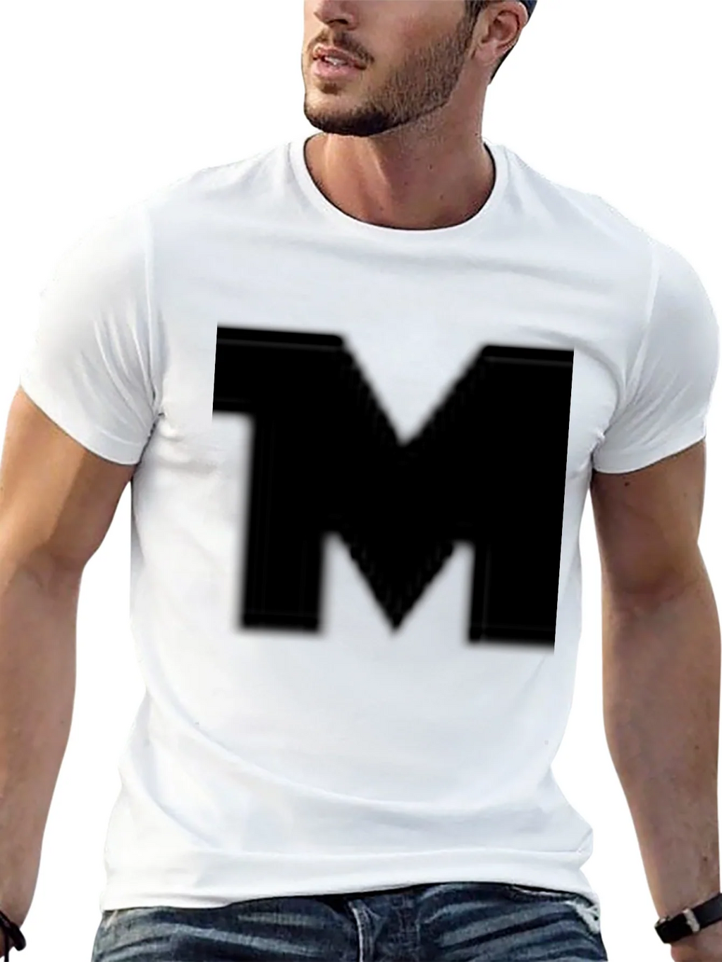 Bold M Black T-Shirt - Stylish Casual Wear product image 12