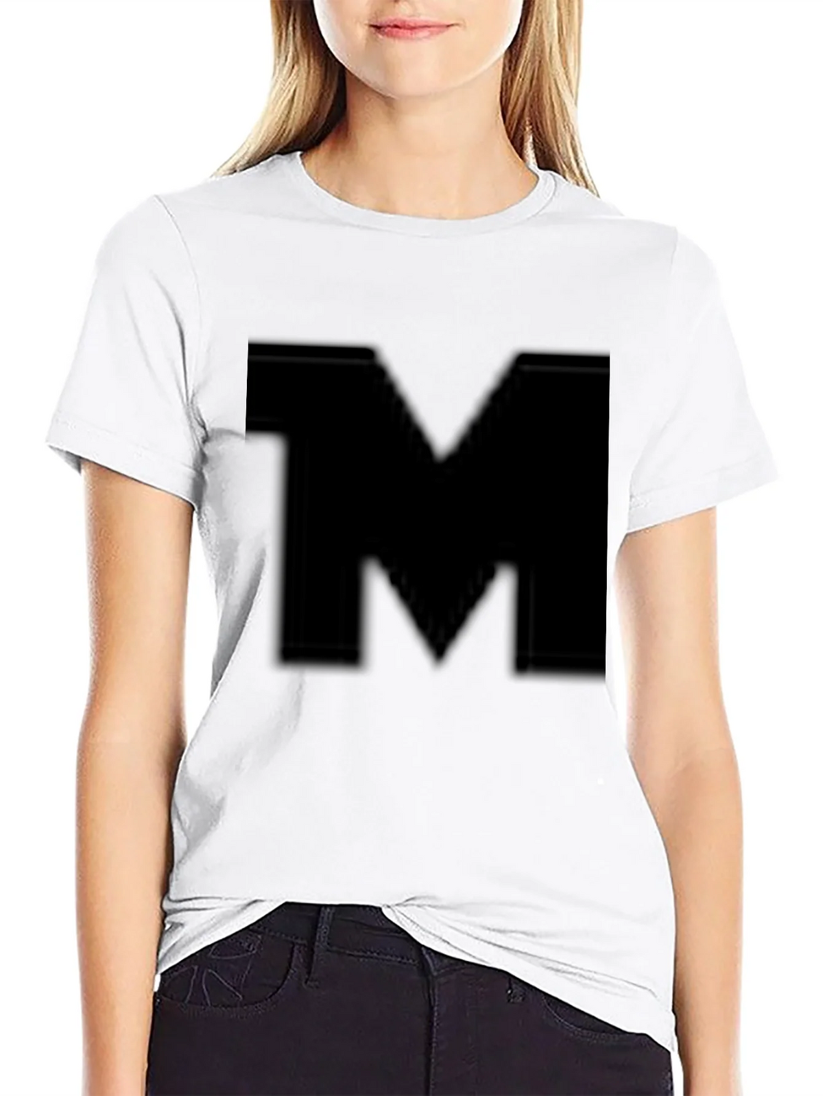 Bold M Black T-Shirt - Stylish Casual Wear product image 8