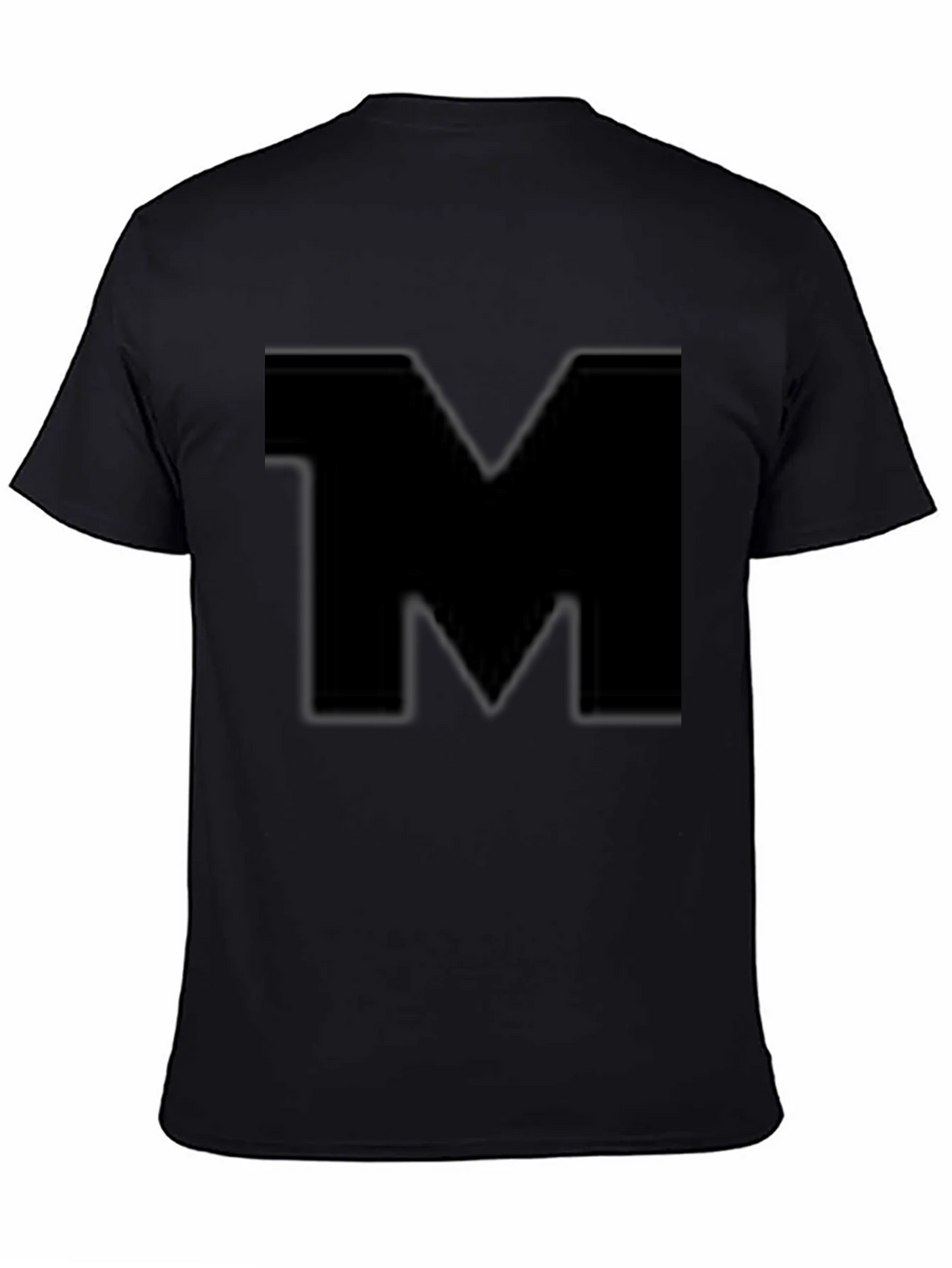 Bold M Black T-Shirt - Stylish Casual Wear product image 4