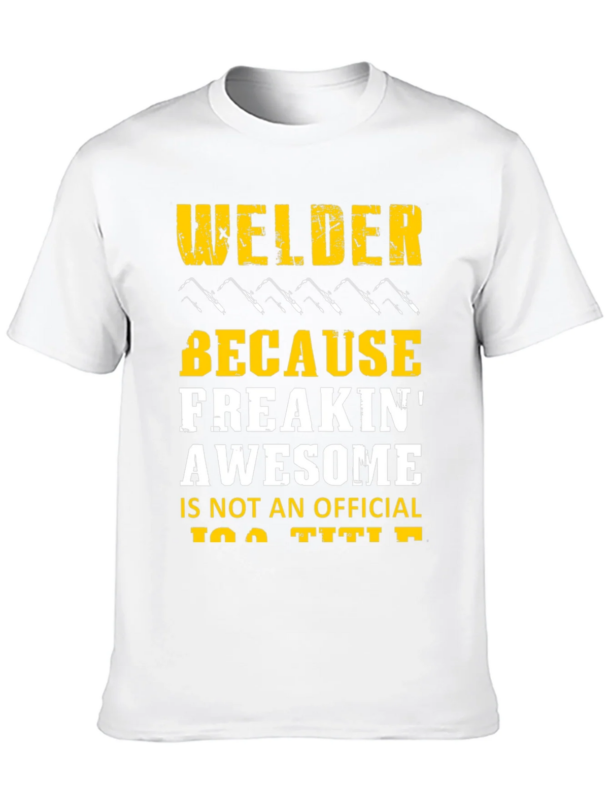 Welder Freakin Awesome Black Graphic T-Shirt product image 9