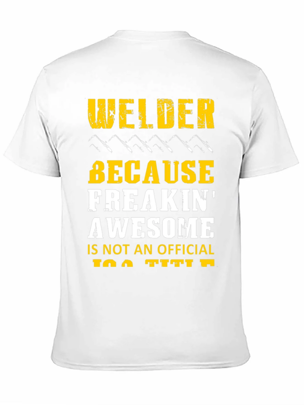 Welder Freakin Awesome Black Graphic T-Shirt product image 10
