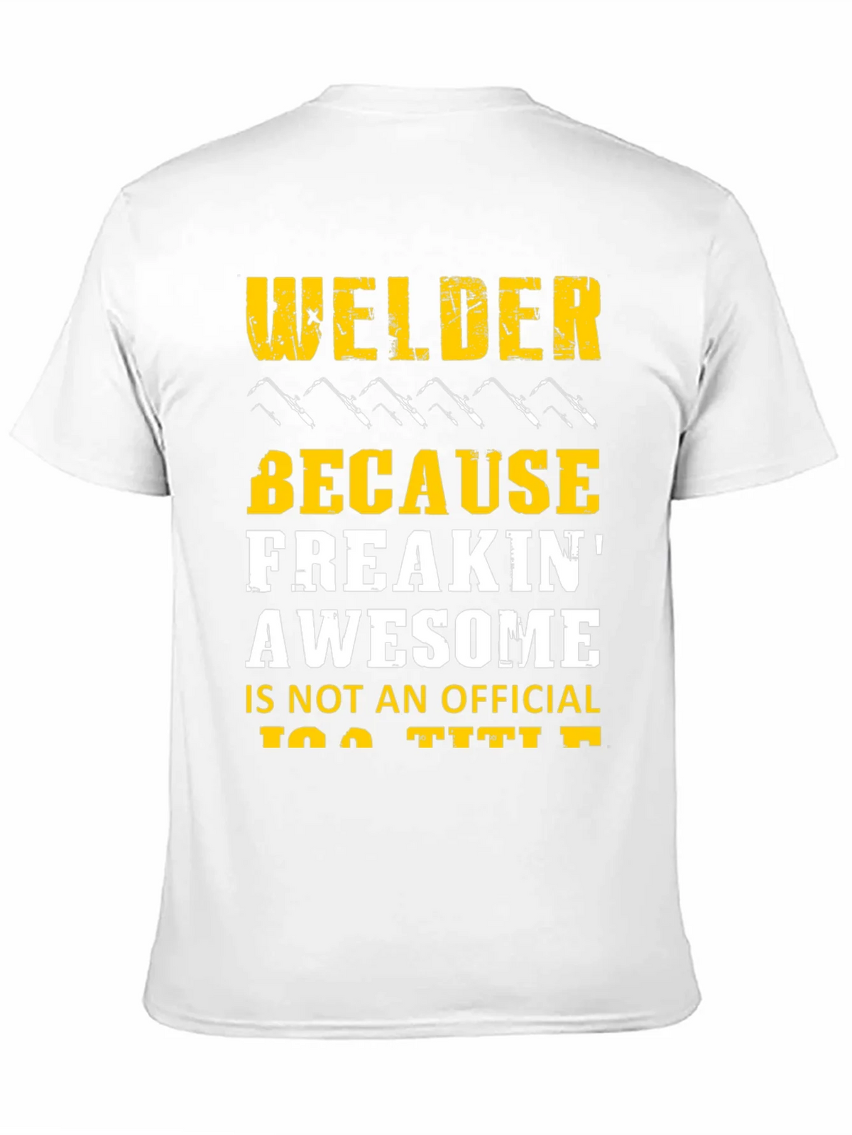 Welder Freakin Awesome Black Graphic T-Shirt product image 10