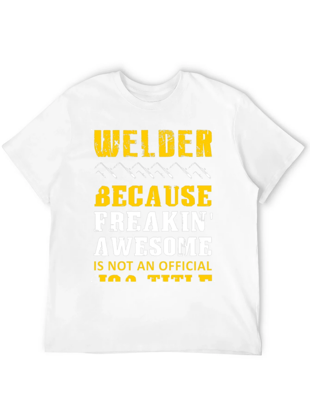 Welder Freakin Awesome Black Graphic T-Shirt product image 11