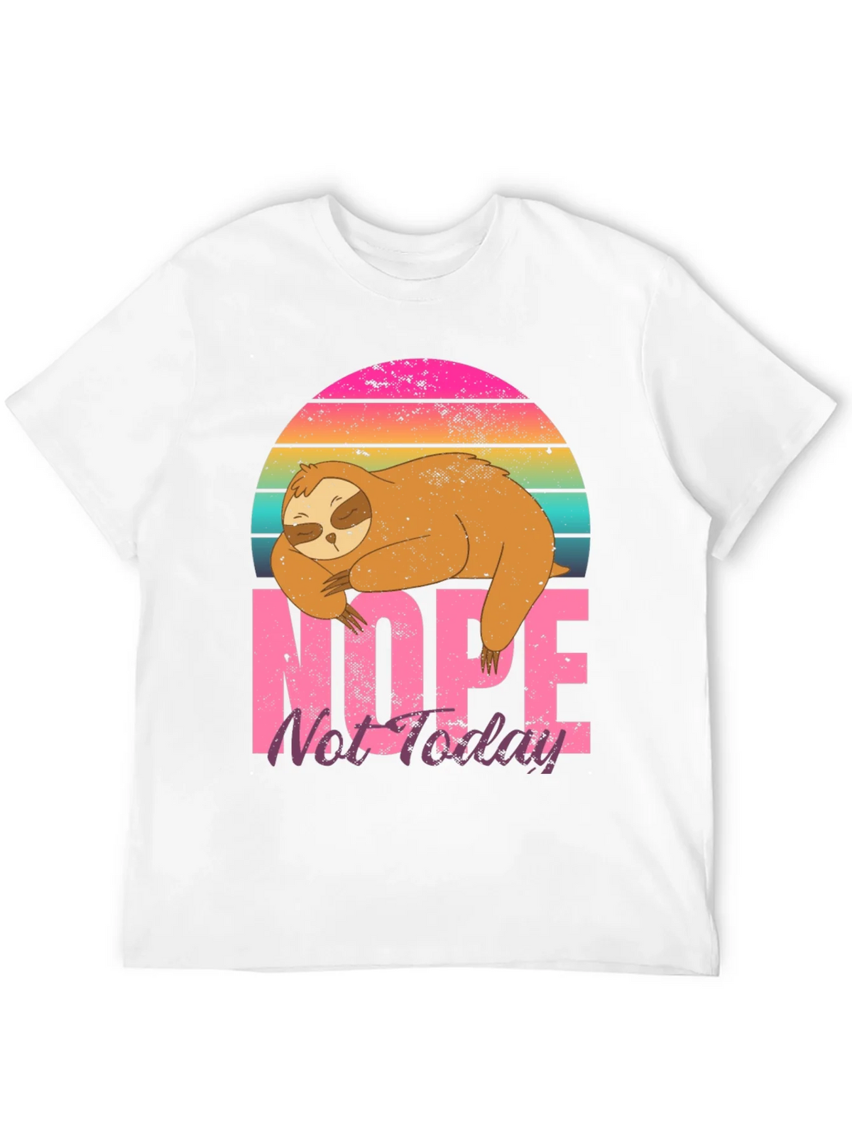 Nope Not Today Sloth Graphic T-Shirt product image 11