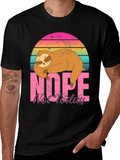 Nope Not Today Sloth Graphic T-Shirt product image 1