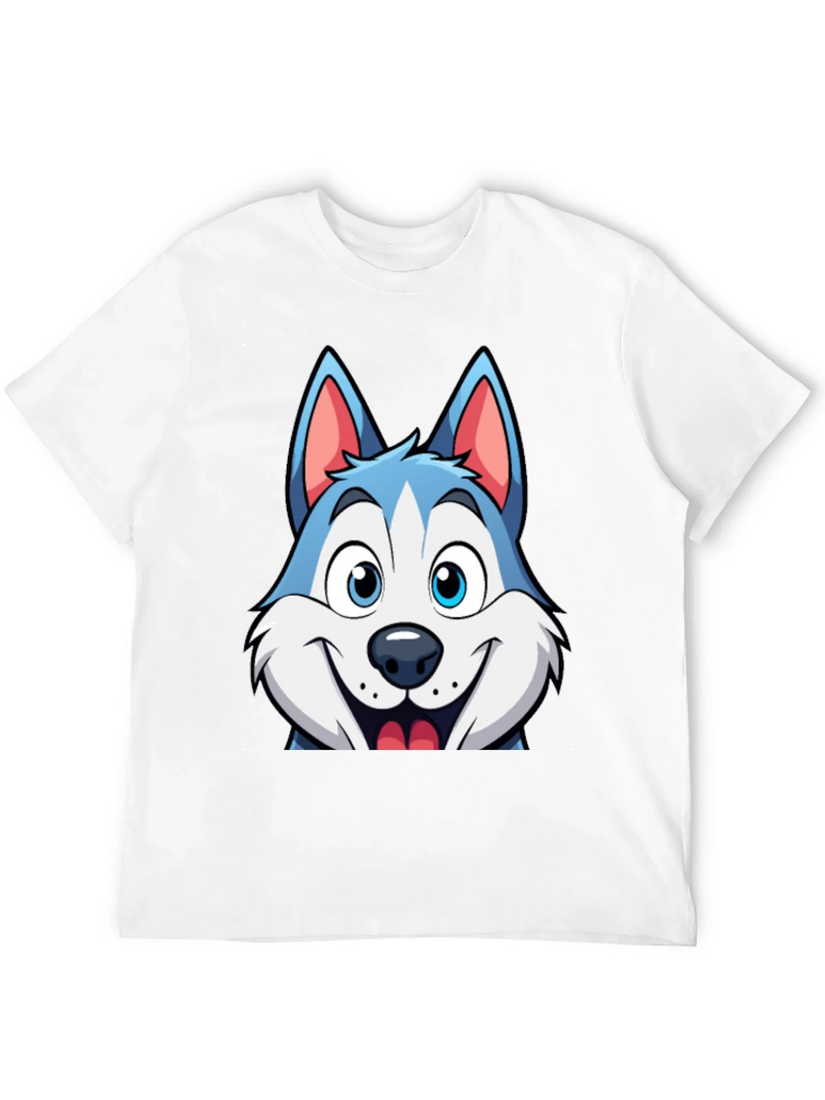 Cartoon Husky Graphic Tee - Soft Cotton Blend product image 11