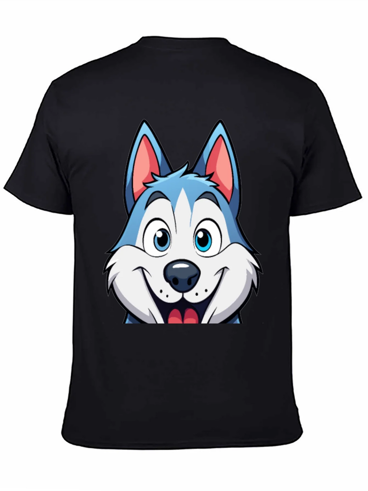 Cartoon Husky Graphic Tee - Soft Cotton Blend product image 4