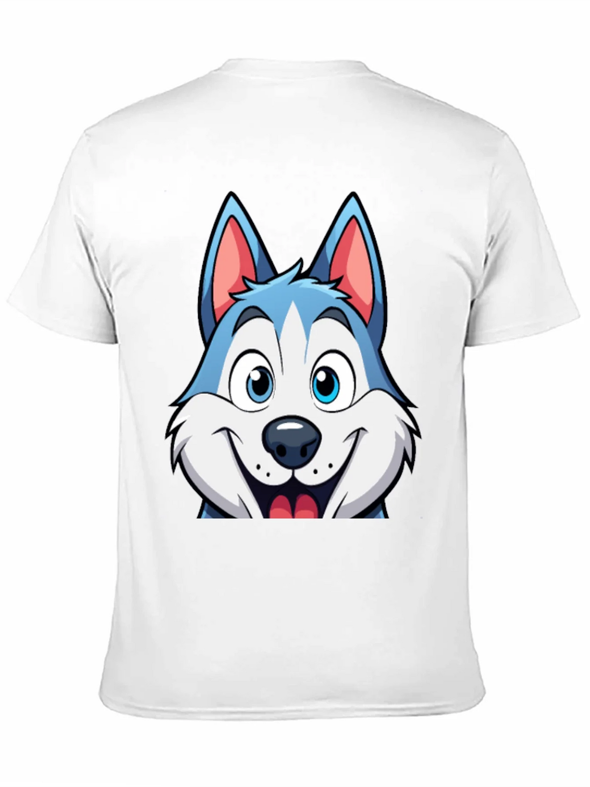 Cartoon Husky Graphic Tee - Soft Cotton Blend product image 10