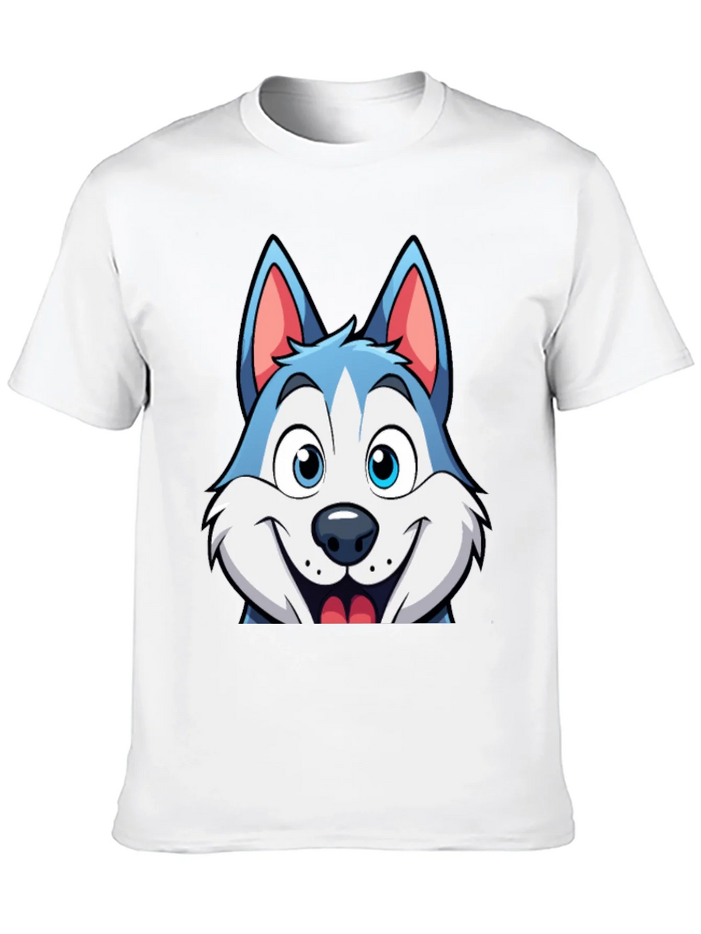 Cartoon Husky Graphic Tee - Soft Cotton Blend product image 9