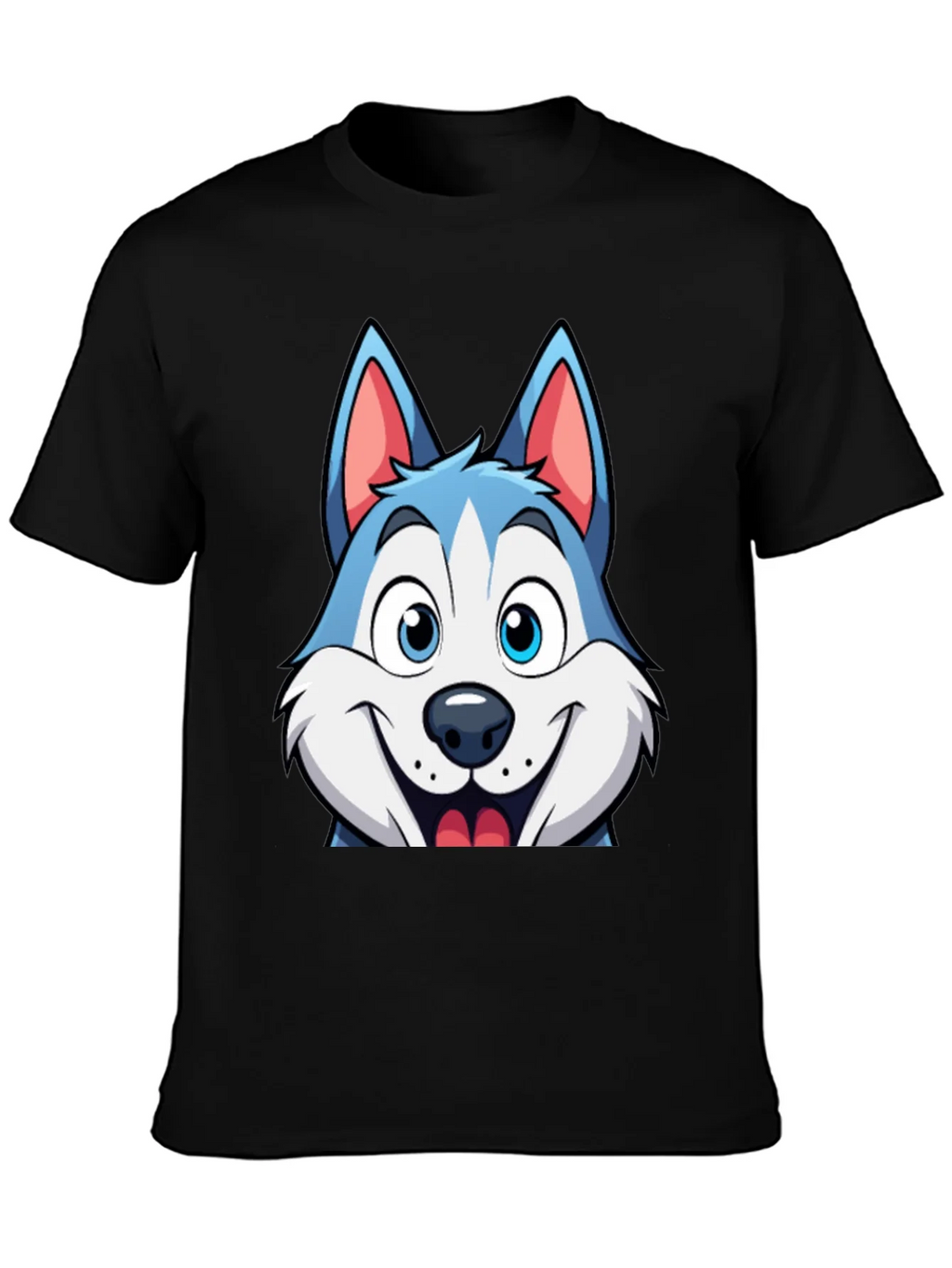 Cartoon Husky Graphic Tee - Soft Cotton Blend product image 3