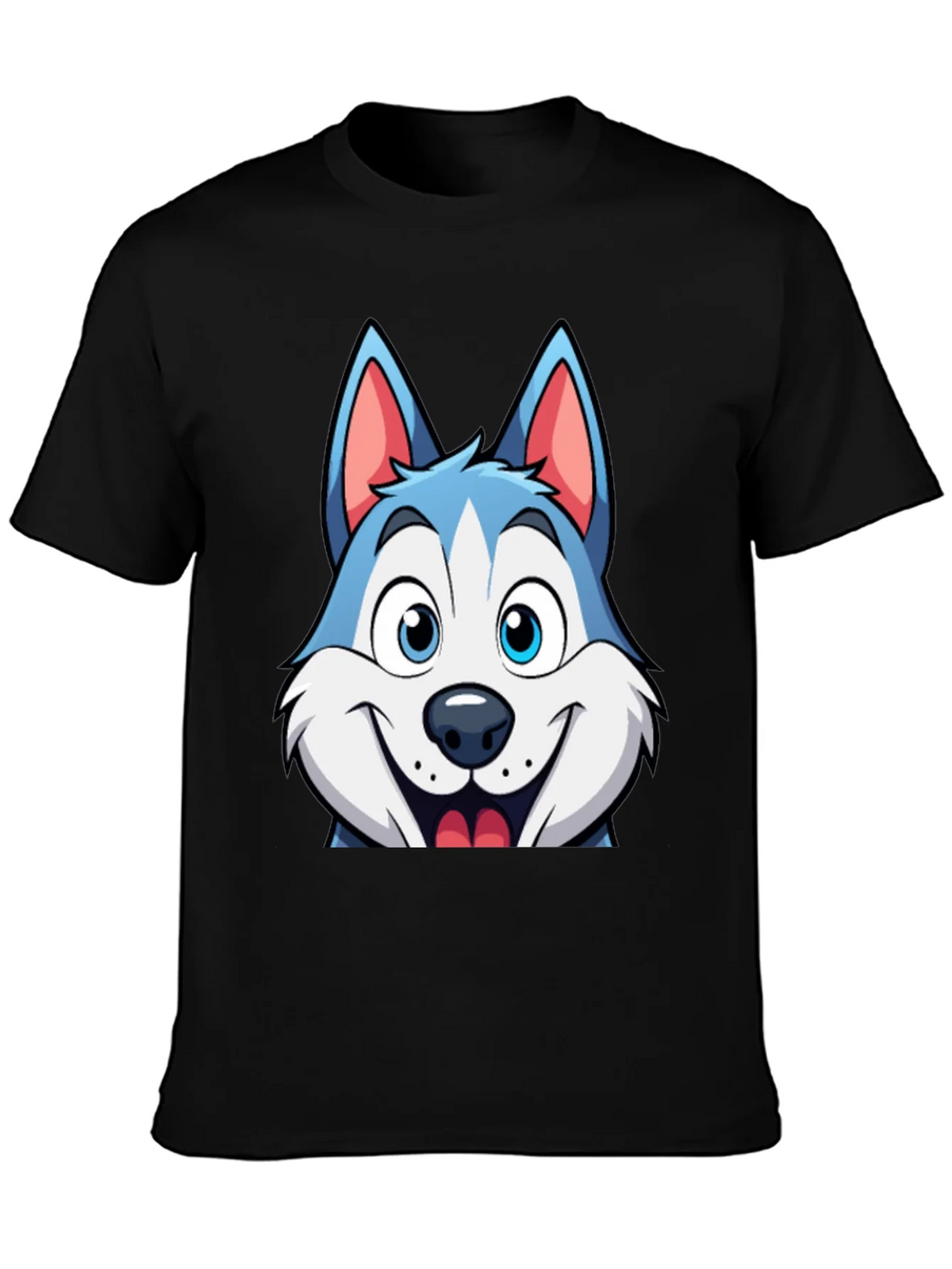 Cartoon Husky Graphic Tee - Soft Cotton Blend product image 3