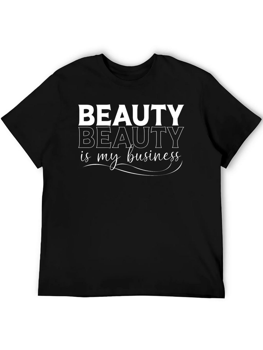 Beauty is My Business Graphic T-Shirt - Black product image 5