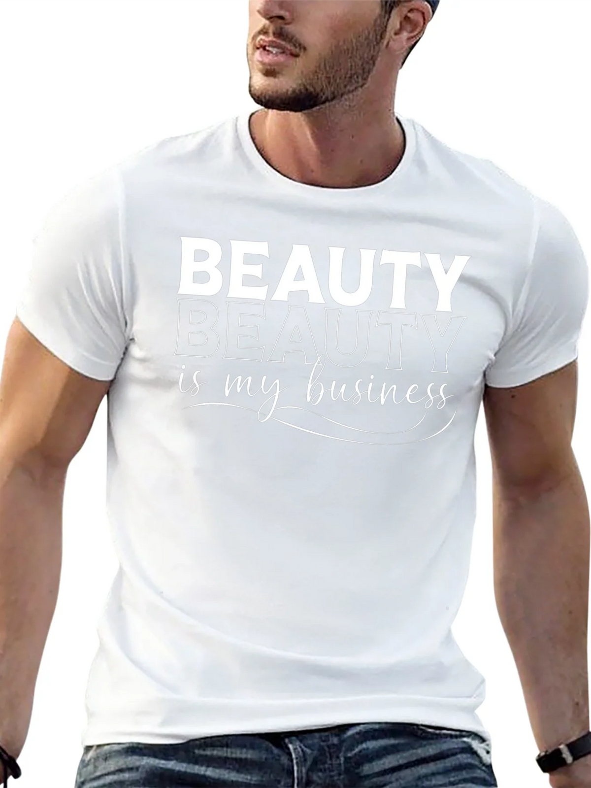 Beauty is My Business Graphic T-Shirt - Black product image 12