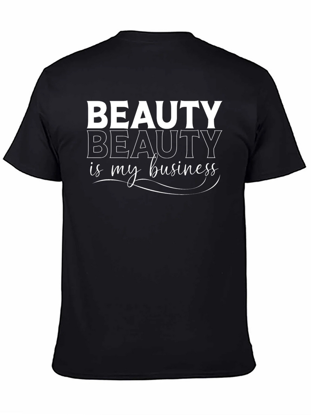 Beauty is My Business Graphic T-Shirt - Black product image 4