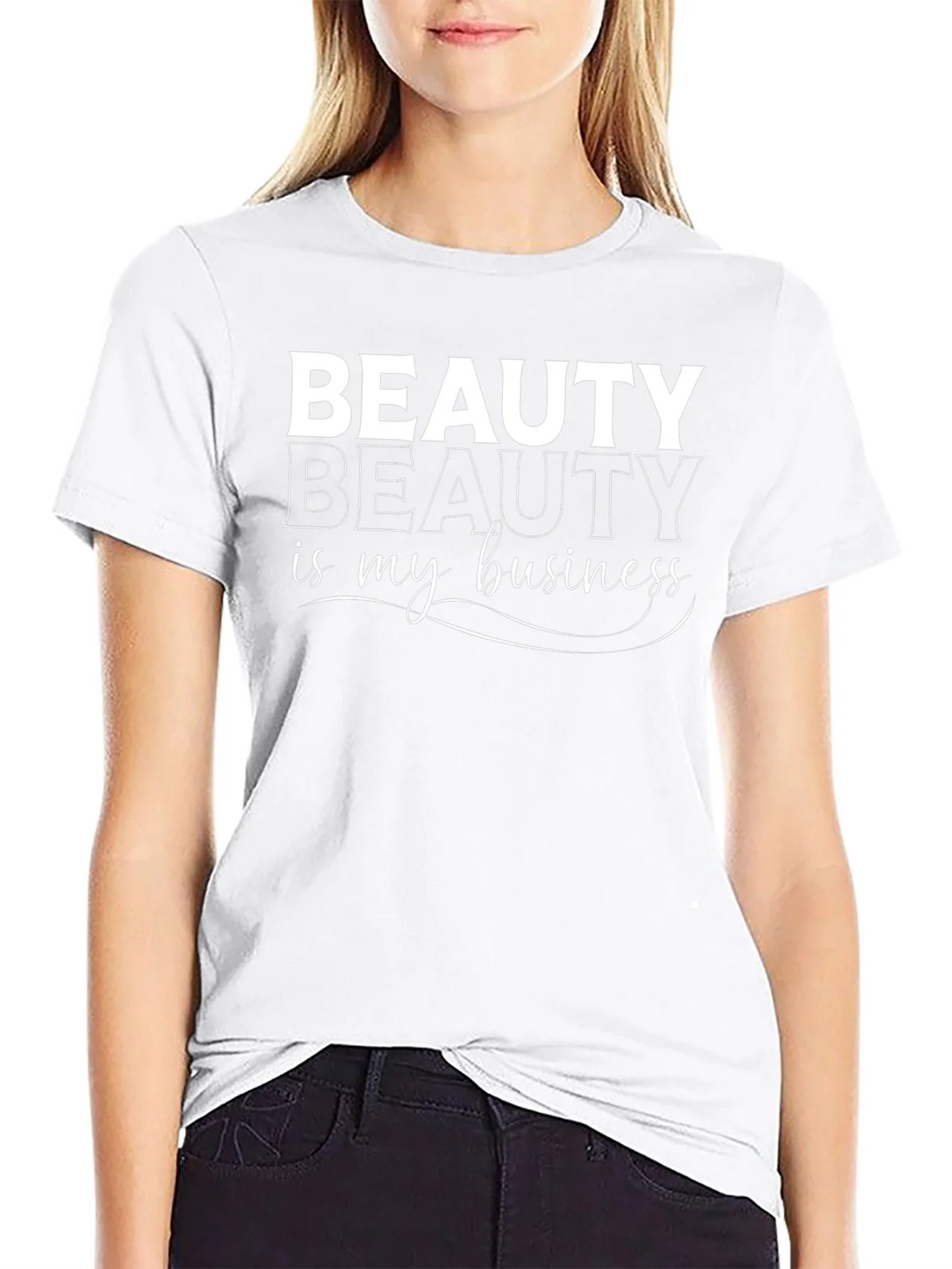 Beauty is My Business Graphic T-Shirt - Black product image 8
