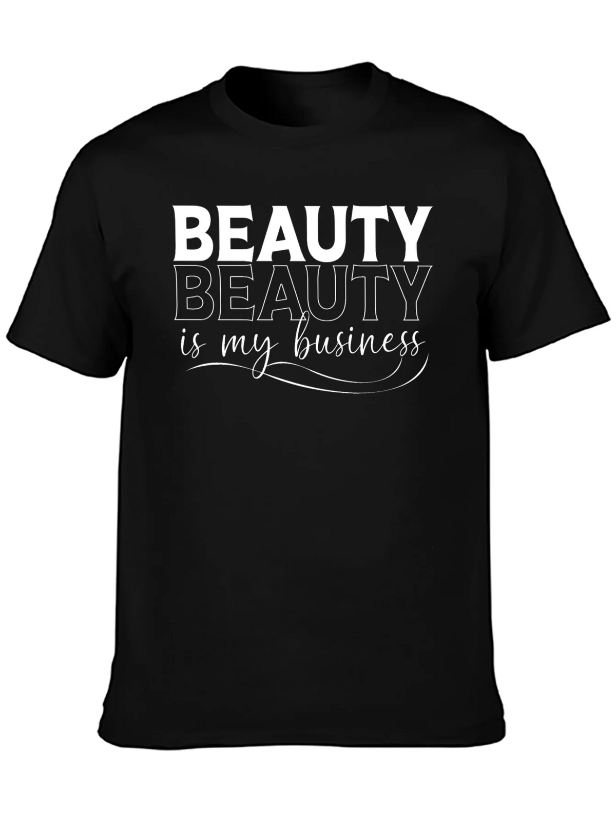 Beauty is My Business Graphic T-Shirt - Black product image 3