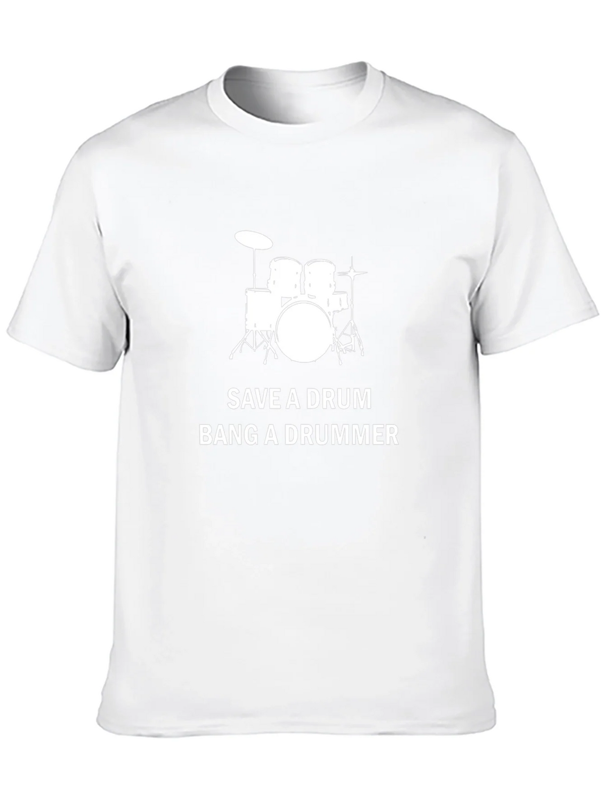 Save a Drum Bang a Drummer Black T-Shirt product image 3