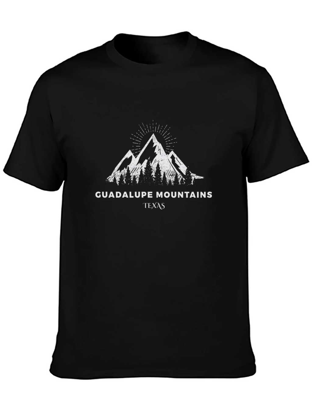 Guadalupe Mountains Texas Black T-Shirt product image 3