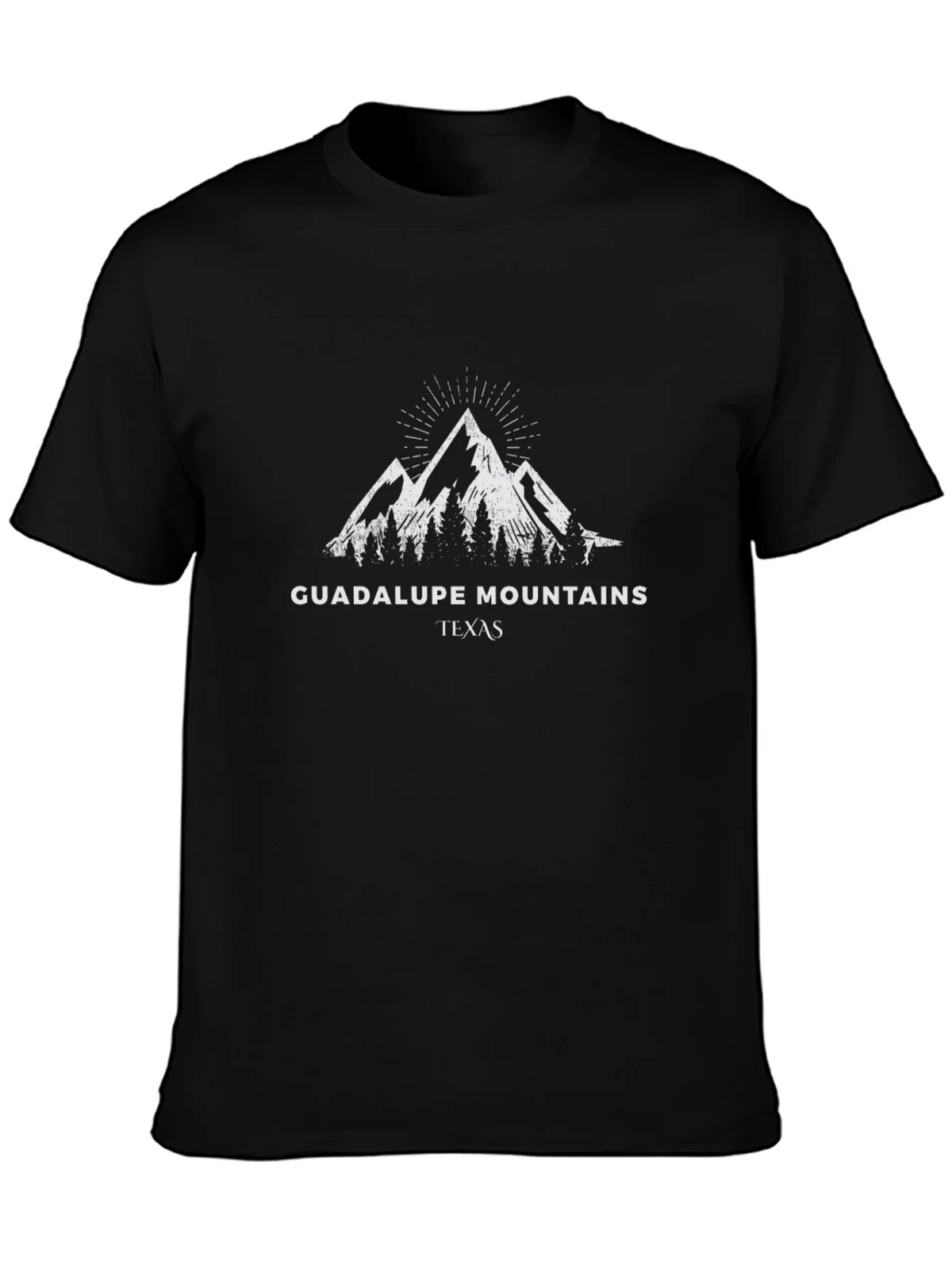 Guadalupe Mountains Texas Black T-Shirt product image 3