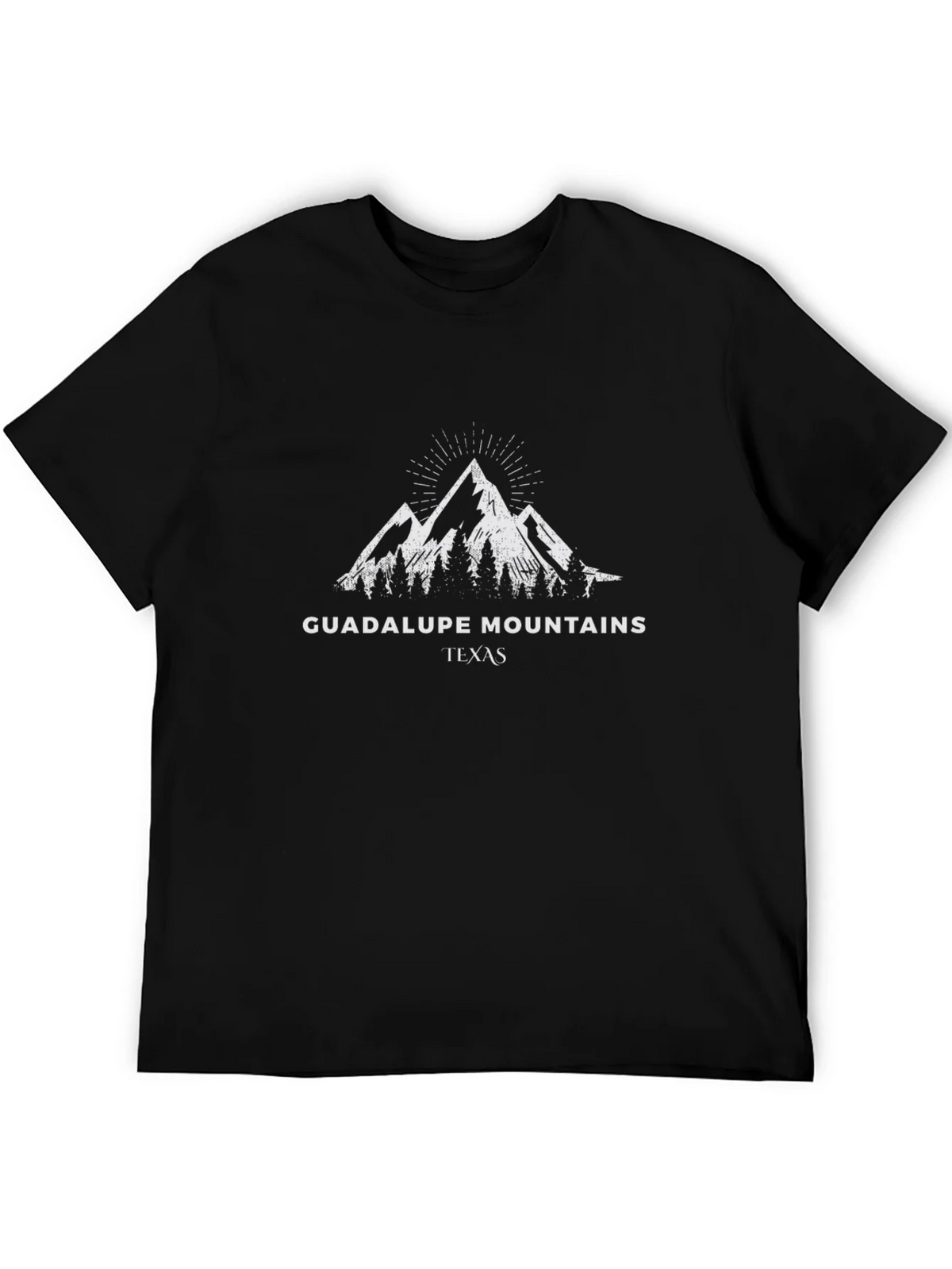 Guadalupe Mountains Texas Black T-Shirt product image 4
