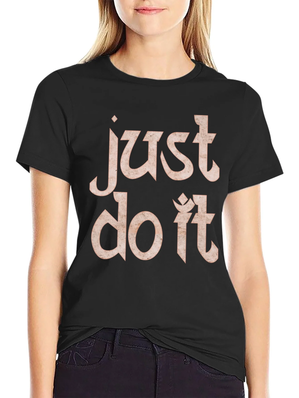 Just Do It Black Graphic Tee product image 2