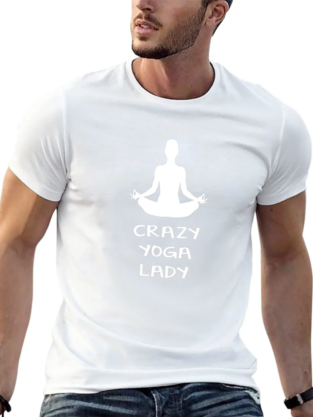 Crazy Yoga Lady Graphic Tee - Unisex product image 12