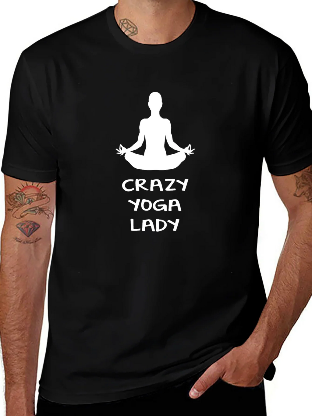 Crazy Yoga Lady Graphic Tee - Unisex product image 1