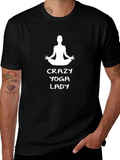 Crazy Yoga Lady Graphic Tee - Unisex product image 1