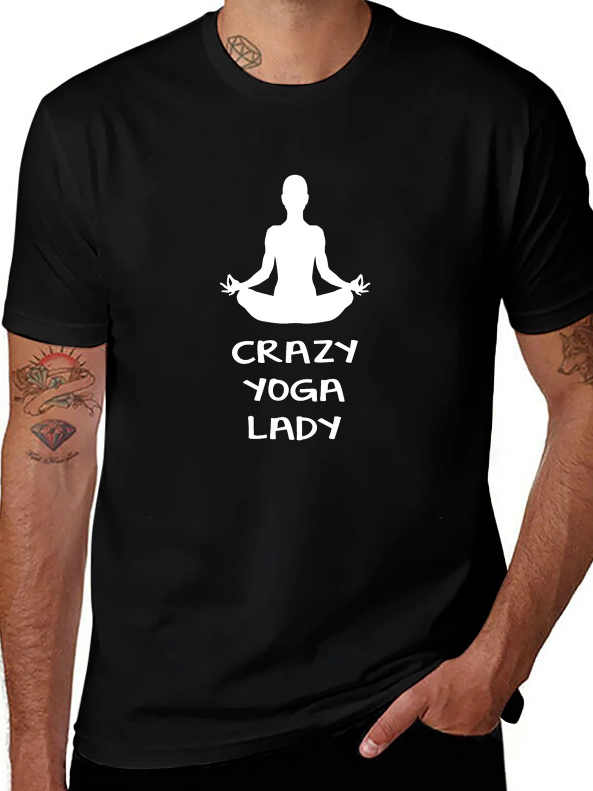 Crazy Yoga Lady Graphic Tee - Unisex product image 1