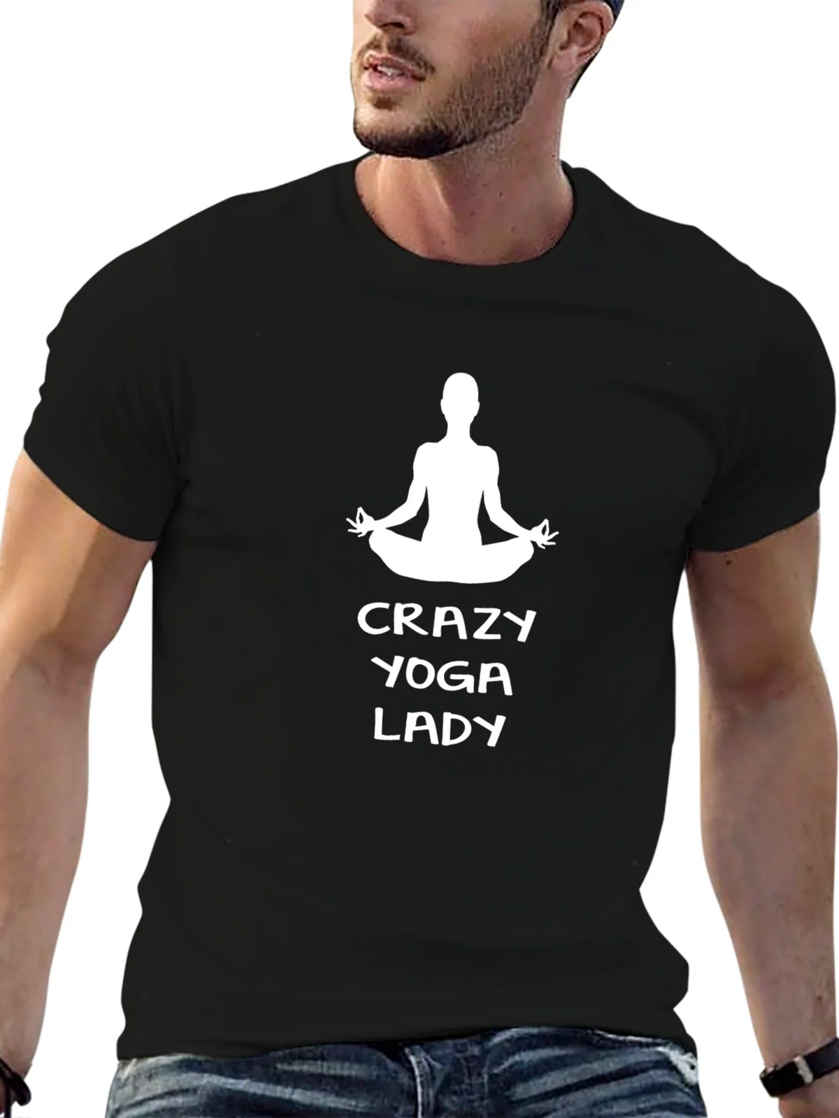 Crazy Yoga Lady Graphic Tee - Unisex product image 6