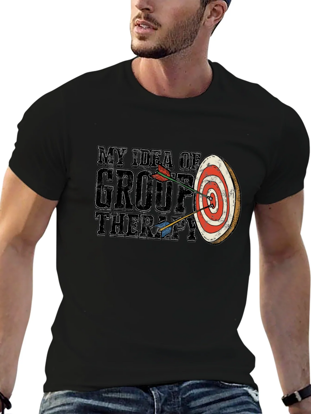My Idea of Group Therapy T-Shirt Funny Archery product image 3