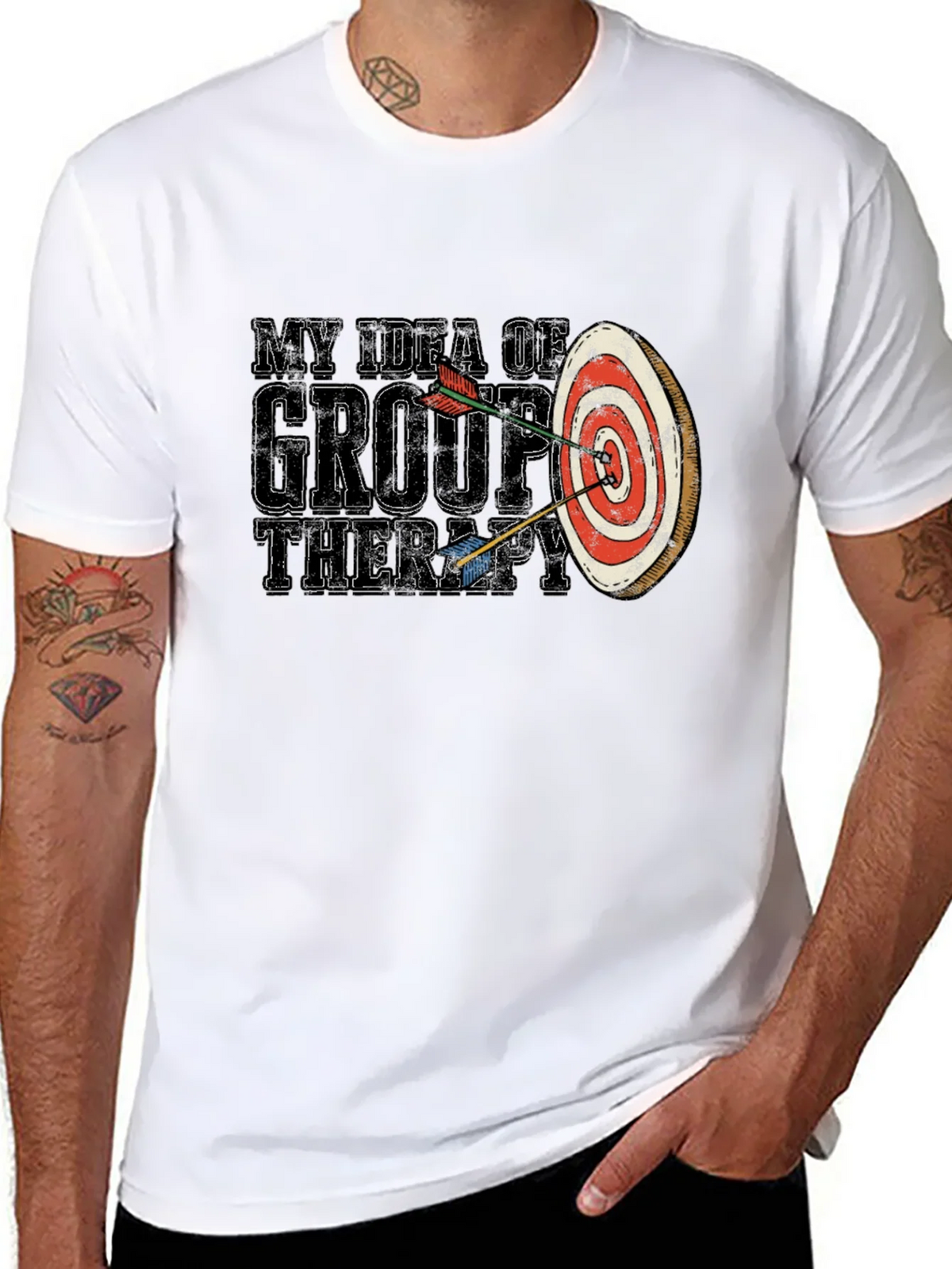 My Idea of Group Therapy T-Shirt Funny Archery product image 4