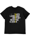 School Subject Graphic T-Shirt - Math Science and More! product image 1