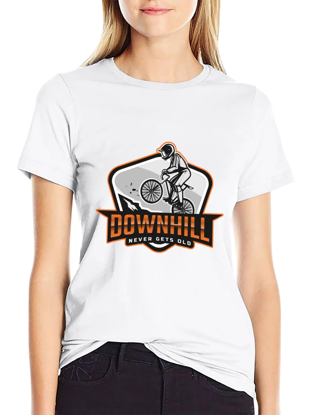 Downhill Biker Graphic T-Shirt - Never Gets Old product image 8