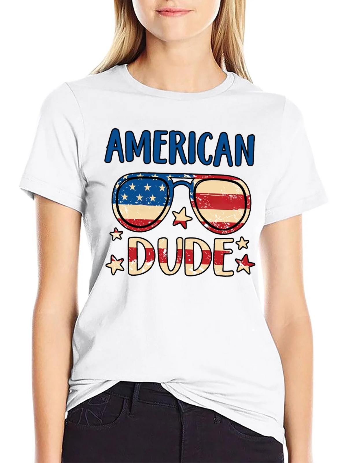 American Dude Patriotic T-Shirt product image 8
