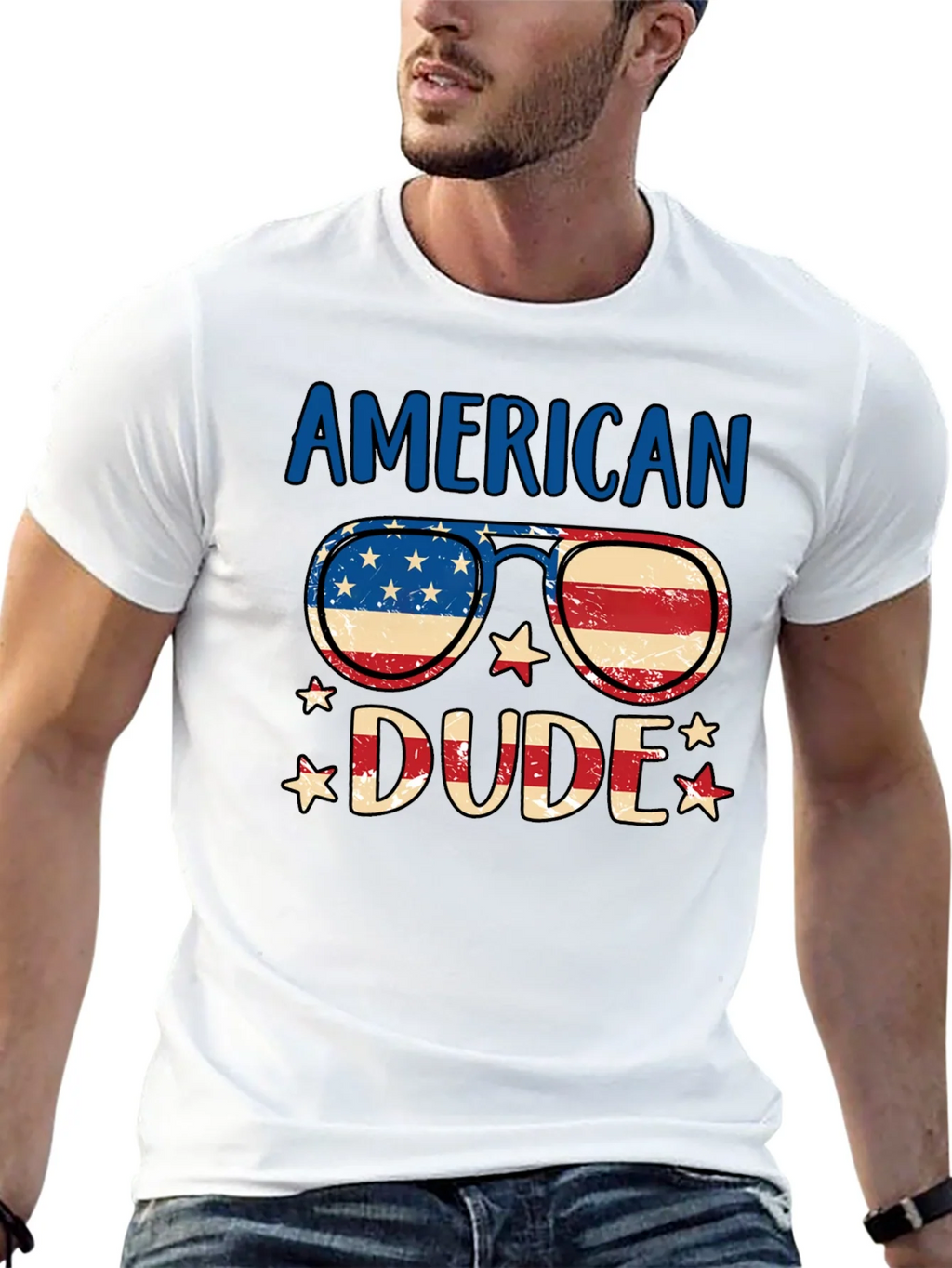 American Dude Patriotic T-Shirt product image 12
