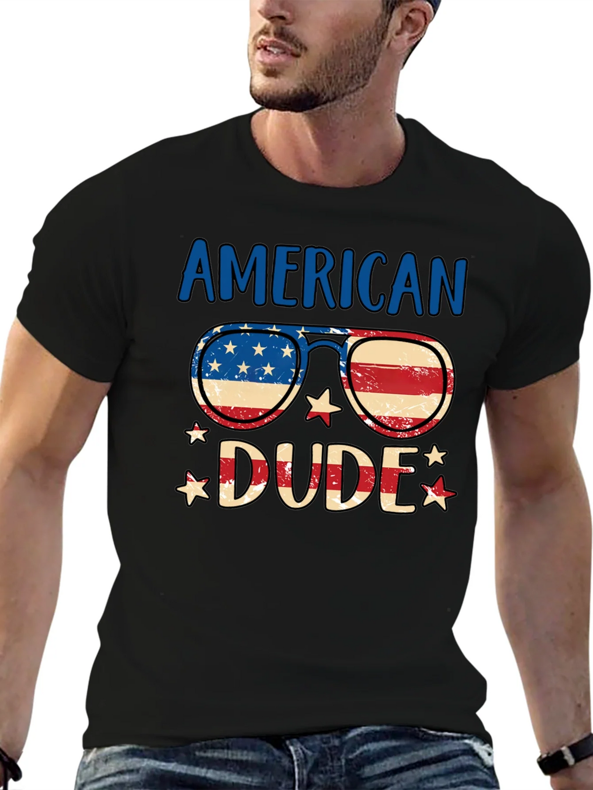American Dude Patriotic T-Shirt product image 6