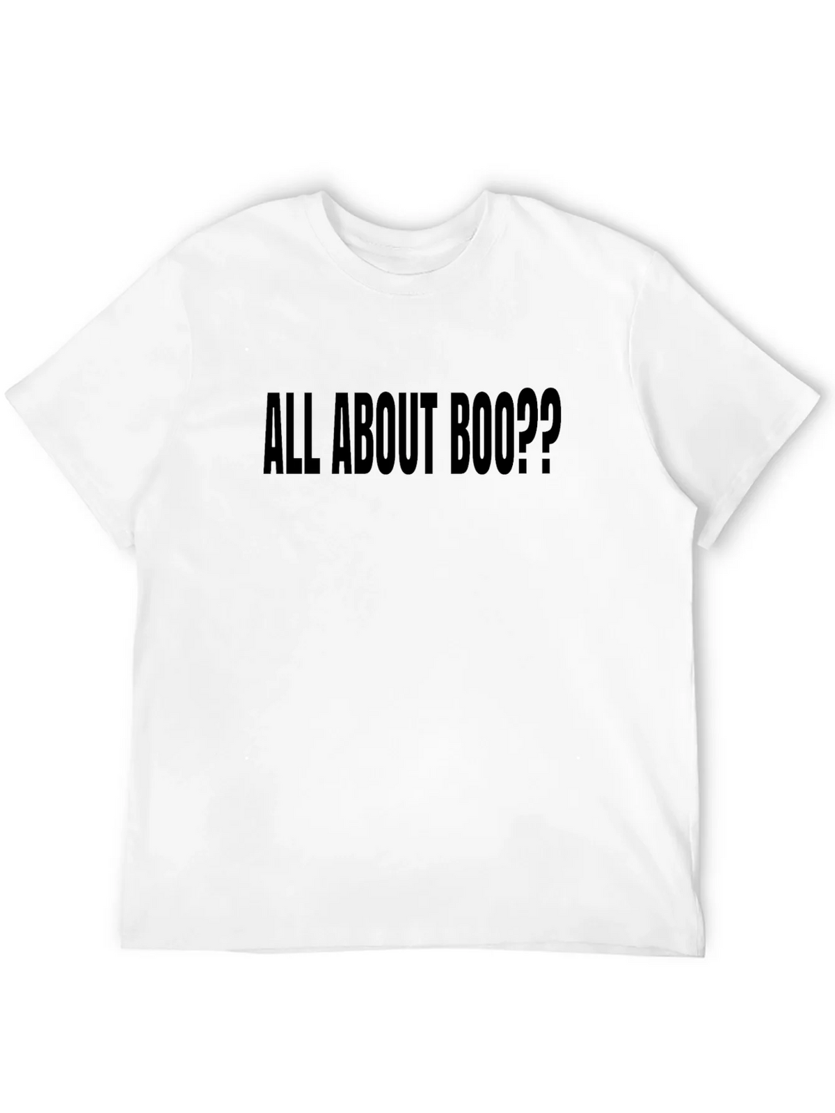 All About Boo?? Mens Black Graphic T-Shirt product image 5