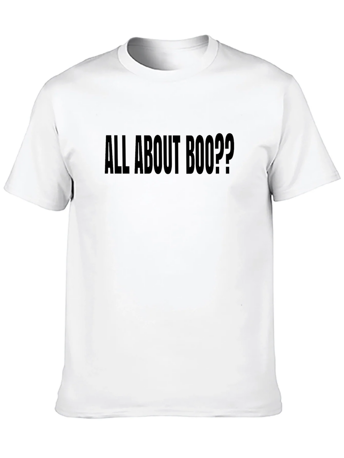 All About Boo?? Mens Black Graphic T-Shirt product image 4