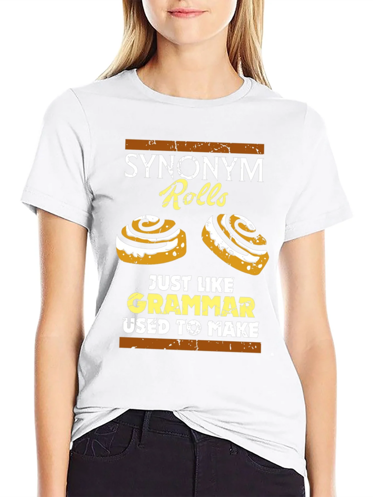 Synonym Rolls T-Shirt: Grammar Joke Tee product image 8