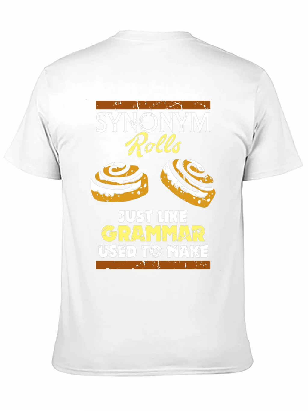 Synonym Rolls T-Shirt: Grammar Joke Tee product image 10